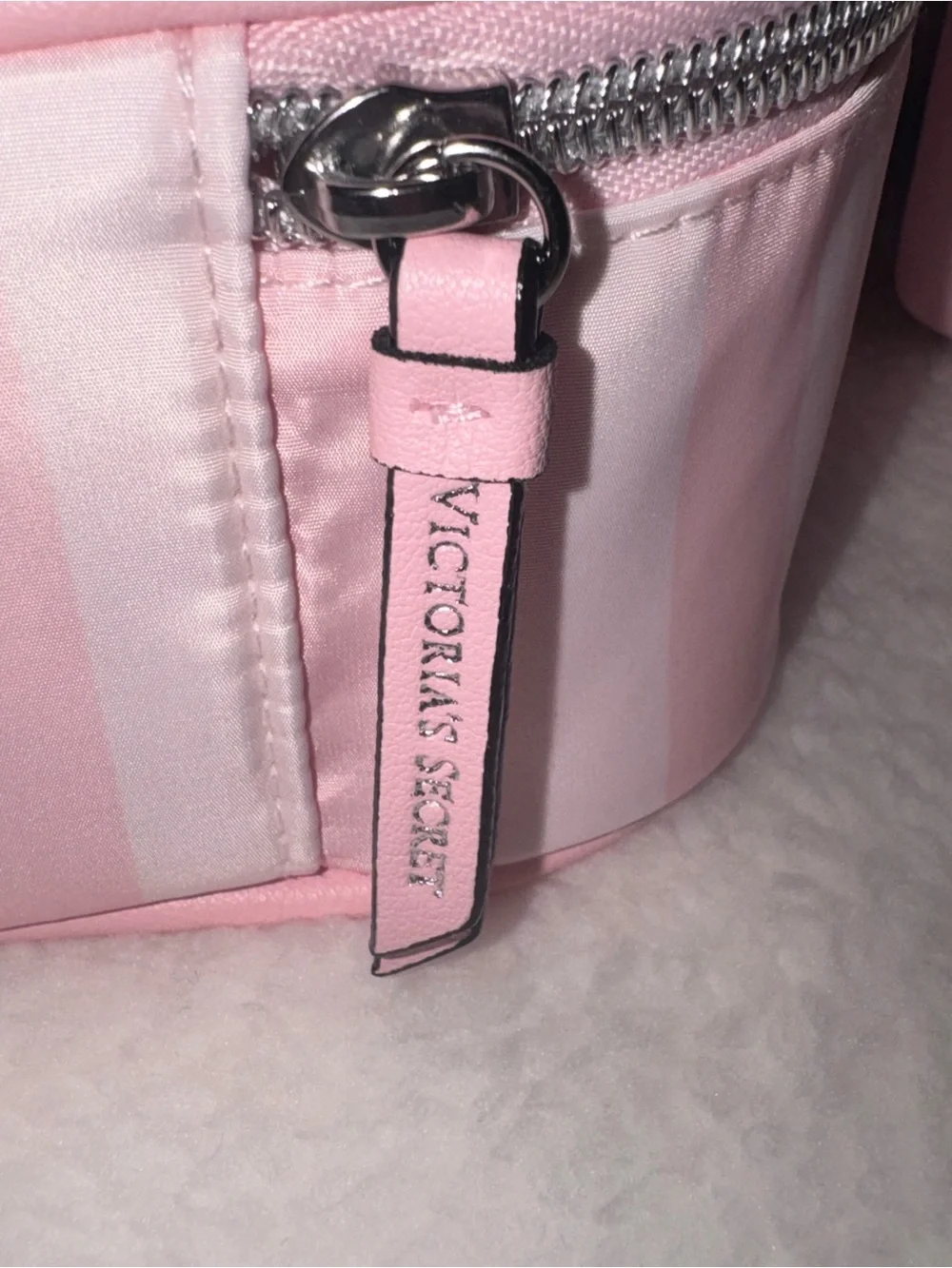 Victoria's Secret Pink Clear Double-Compartment Makeup Organizer